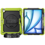 3in1 Heavy Duty Armor Protective Cases for IPad (A19) 12th A16 11th 10th Air 11 13 M4 M3 M2 Shoulder Strap & Pencil Holder Cover