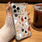 Happy Halloween Art Phone Case Clear For iPhone 17 16 14 15 11 12 13 Pro Max 16E 16 Plus 17 Air Soft Shockproof Cover Halloweens