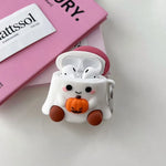Earphone Case for Airpods 4 3 2 1 Pro2 Ins Pumpkin Ghost Halloween Anti-drop Protective Cover Silicone Headphone Accessories