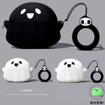 For JBL Wave Beam 2,Wave Beam,Vibe Beam,W200 TWS Protective Silicone Case,Cartoon Luminescent Ghost Cover Wireless Earbuds Shell