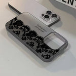 Letter Black Lace iPhone Case