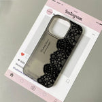 Letter Black Lace iPhone Case