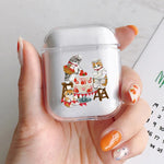 Funny Cartoon Cat Earphone Case for Airpods 4th 3rd Pro 3 Cute Animal Cover for Airpod 2 3 1 Protective Accessorie Shell Fundas