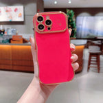 Wave Plating Love Heart Phone Cases For IPhone 17 16 15 Pro Max 14 13 12 11 Shockproof Back Cover