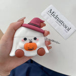 Earphone Case for Airpods 4 3 2 1 Pro2 Ins Pumpkin Ghost Halloween Anti-drop Protective Cover Silicone Headphone Accessories