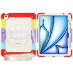 3in1 Heavy Duty Armor Protective Cases for IPad (A19) 12th A16 11th 10th Air 11 13 M4 M3 M2 Shoulder Strap & Pencil Holder Cover