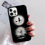 Halloween Moon Witch Horror iPhone Case