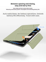 Tablet Case for iPad Air 5 Case A16 Magnetic Back Smart Capa iPad Pro 11 Case 2025 M5 M3 M4 Mini A17 Split Buckle Anti-bending