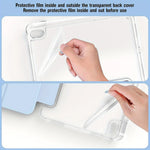 Tablet Case For iPad Pro 11 M5 2025 Cases iPad Pro 11 M4 2024 2022 2021 2020 2018 6th 5th 4th Gen Transparent Acrylic Back Cover