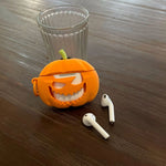 Halloween Pumpkin Case for AirPods 4 Airpod 1 2 3 Pro Pro2 Bluetooth Earbuds Charging Box Protective Earphone Case Cover