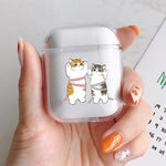 Funny Cartoon Cat Earphone Case for Airpods 4th 3rd Pro 3 Cute Animal Cover for Airpod 2 3 1 Protective Accessorie Shell Fundas