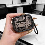 Halloween Skull Bat Cross Earphone Case for AirPods 4/3/2/1 Earbuds Cases For AirPods Pro3/Pro2/Pro Shockproof Protective Cover