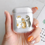 Funny Cartoon Cat Earphone Case for Airpods 4th 3rd Pro 3 Cute Animal Cover for Airpod 2 3 1 Protective Accessorie Shell Fundas