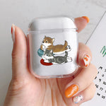 Funny Cartoon Cat Earphone Case for Airpods 4th 3rd Pro 3 Cute Animal Cover for Airpod 2 3 1 Protective Accessorie Shell Fundas