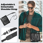 3in1 Heavy Duty Armor Protective Cases for IPad (A19) 12th A16 11th 10th Air 11 13 M4 M3 M2 Shoulder Strap & Pencil Holder Cover