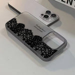 Letter Black Lace iPhone Case