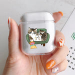 Funny Cartoon Cat Earphone Case for Airpods 4th 3rd Pro 3 Cute Animal Cover for Airpod 2 3 1 Protective Accessorie Shell Fundas