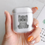 Funny Cartoon Cat Earphone Case for Airpods 4th 3rd Pro 3 Cute Animal Cover for Airpod 2 3 1 Protective Accessorie Shell Fundas