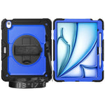 3in1 Heavy Duty Armor Protective Cases for IPad (A19) 12th A16 11th 10th Air 11 13 M4 M3 M2 Shoulder Strap & Pencil Holder Cover