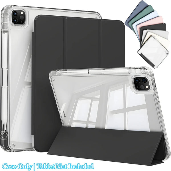 Tablet Case For iPad Pro 11 M5 2025 Cases iPad Pro 11 M4 2024 2022 2021 2020 2018 6th 5th 4th Gen Transparent Acrylic Back Cover