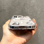 Magnetic Halloween Ghost Pattern Phone Case for iPhone 17 16 Pro Max 15 14 13 12 11 Pro 16E 17Air XR X XS 7 8 Plus Acrylic Cover