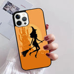 Halloween Moon Witch Horror iPhone Case