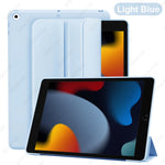 Silicone Case For iPad 9/8/7th Gen 10.2-inch, Lightweight Smart Trifold Stand Cover, Shockproof Soft TPU Back, Auto Sleep/Wake