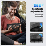3in1 Heavy Duty Armor Protective Cases for IPad (A19) 12th A16 11th 10th Air 11 13 M4 M3 M2 Shoulder Strap & Pencil Holder Cover