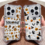Happy Halloween Art Phone Case Clear For iPhone 17 16 14 15 11 12 13 Pro Max 16E 16 Plus 17 Air Soft Shockproof Cover Halloweens