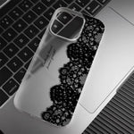 Letter Black Lace iPhone Case
