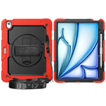 3in1 Heavy Duty Armor Protective Cases for IPad (A19) 12th A16 11th 10th Air 11 13 M4 M3 M2 Shoulder Strap & Pencil Holder Cover