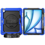 3in1 Heavy Duty Armor Protective Cases for IPad (A19) 12th A16 11th 10th Air 11 13 M4 M3 M2 Shoulder Strap & Pencil Holder Cover