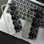 Letter Black Lace iPhone Case