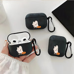 Halloween Cute Ghost Silicone Tpu Earphone Case For AirPods 4/3/2/1 Earbuds Case For AirPods Pro3/Pro2/Pro Shockproof Soft Cover