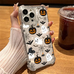 Happy Halloween Art Phone Case Clear For iPhone 17 16 14 15 11 12 13 Pro Max 16E 16 Plus 17 Air Soft Shockproof Cover Halloweens