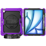 3in1 Heavy Duty Armor Protective Cases for IPad (A19) 12th A16 11th 10th Air 11 13 M4 M3 M2 Shoulder Strap & Pencil Holder Cover