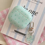 Simple Fresh Pink Mint Green Silicone Case For AirPods 4 1 2 3 For AirPods Pro 3 2025 AirPods Pro2 2nd Earphone Cute Bow Pendant