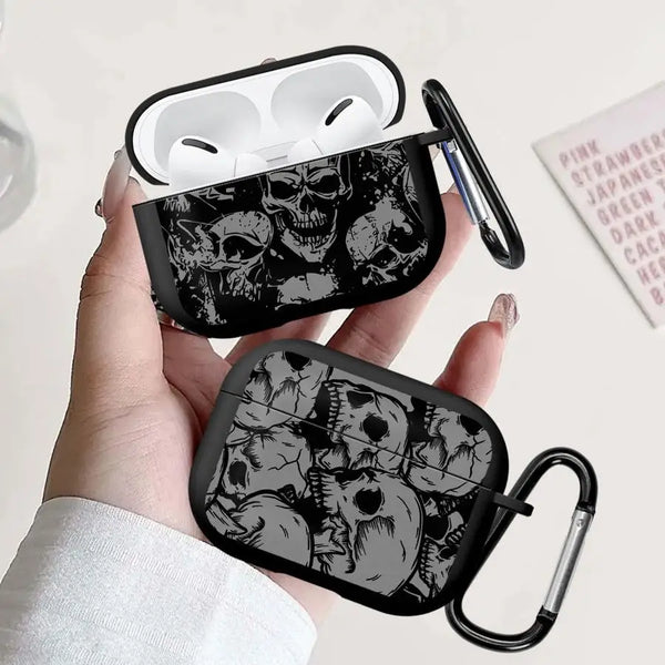 Skeleton Skull Earphone Cases Cover Case For Airpods 4 3 Pro3 Pro 1 Pro2 2