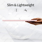 Silicone Case For iPad 9/8/7th Gen 10.2-inch, Lightweight Smart Trifold Stand Cover, Shockproof Soft TPU Back, Auto Sleep/Wake