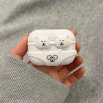 Kawaii Bikini Glass Bear Rilakkuma Cartoon Case for Apple Airpods Pro 3 2025 1 4 3 2 Pro with Charm Headset Cases Airpod Pro2 3
