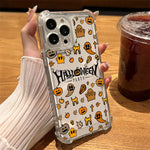 Happy Halloween Art Phone Case Clear For iPhone 17 16 14 15 11 12 13 Pro Max 16E 16 Plus 17 Air Soft Shockproof Cover Halloweens