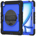 3in1 Heavy Duty Armor Protective Cases for IPad (A19) 12th A16 11th 10th Air 11 13 M4 M3 M2 Shoulder Strap & Pencil Holder Cover