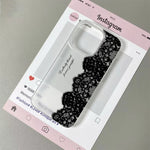 Letter Black Lace iPhone Case