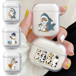 Funny Cartoon Cat Earphone Case for Airpods 4th 3rd Pro 3 Cute Animal Cover for Airpod 2 3 1 Protective Accessorie Shell Fundas