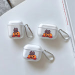 Cute Cartoon Halloween Cat Clear Earphone Case for AirPods Pro 3/Pro 2/Pro Earbuds Case for AirPods 1/2/3/4 TPU Protective Cover
