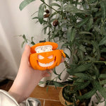 Halloween Pumpkin Case for AirPods 4 Airpod 1 2 3 Pro Pro2 Bluetooth Earbuds Charging Box Protective Earphone Case Cover