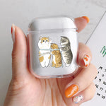 Funny Cartoon Cat Earphone Case for Airpods 4th 3rd Pro 3 Cute Animal Cover for Airpod 2 3 1 Protective Accessorie Shell Fundas