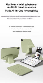 Tablet Case for iPad Air 5 Case A16 Magnetic Back Smart Capa iPad Pro 11 Case 2025 M5 M3 M4 Mini A17 Split Buckle Anti-bending
