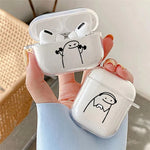 Funny Matchstick Line Man Clear Earphone Case for Airpods 4th 3rd Pro 3 Soft Cover for Airpod 2 3 1 Protective Accessorie Shell