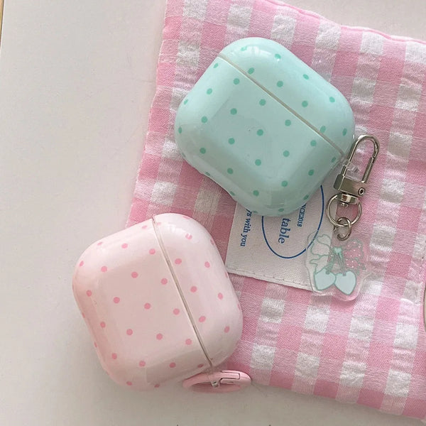 Simple Fresh Pink Mint Green Silicone Case For AirPods 4 1 2 3 For AirPods Pro 3 2025 AirPods Pro2 2nd Earphone Cute Bow Pendant